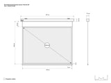Multibrackets 0366 projektorlærred 2,18 m (86") 4:3
