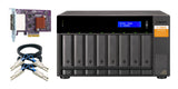 QNAP TL-D800S drevkabinet HDD/SSD kabinet Sort, Grå 2.5/3.5"