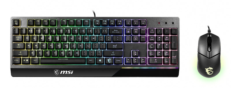 MSI VIGOR GK30 tastatur Mus inkluderet Spil USB QWERTY US engelsk Sort