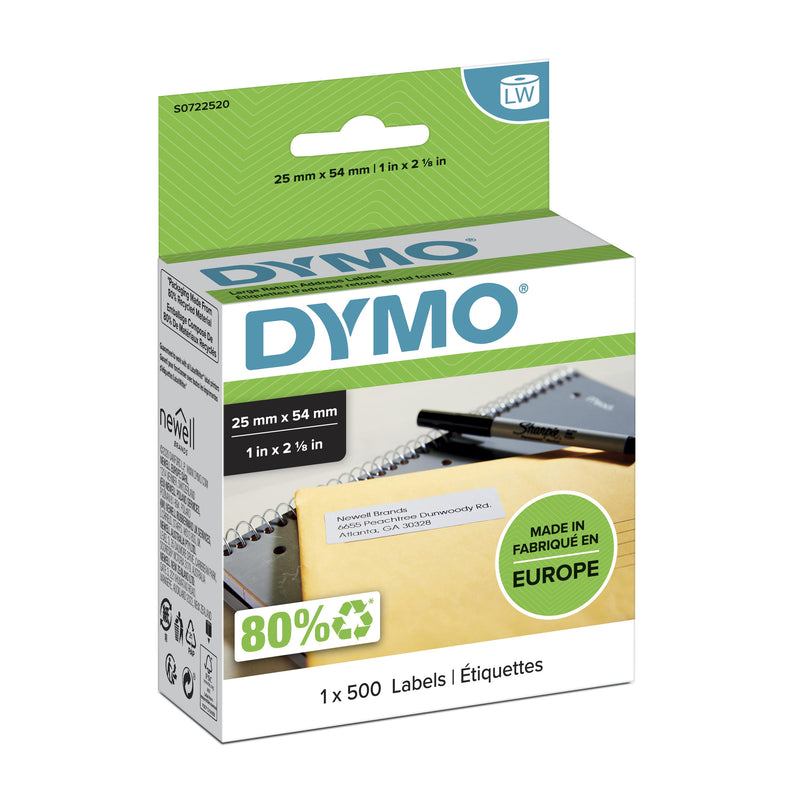 DYMO LW Hvid Selvklæbende printeretiket