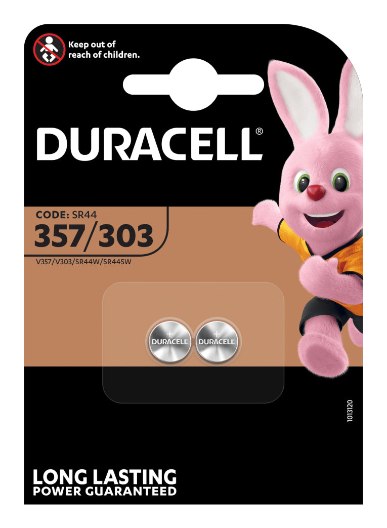 Duracell 303/357 Engangsbatteri SR44 Sølvoxid (S)