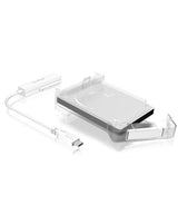 ICY BOX IB-AC703-C HDD/SSD kabinet Gennemsigtig, Hvid 2.5"
