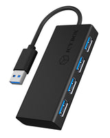 ICY BOX IB-AC6104-B USB 3.2 Gen 1 (3.1 Gen 1) Type-A 5000 Mbit/s Sort
