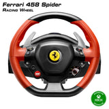 Thrustmaster Ferrari 458 Spider Sort, Rød USB Rat + Pedaler Xbox One