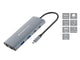 Conceptronic DONN06G Ledningsført USB 3.2 Gen 1 (3.1 Gen 1) Type-C Grå