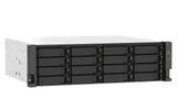 QNAP TS-1673AU-RP-16G NAS & lagringsserver Stativ (3U) Ryzen Embedded V1500B 16 GB DDR4 0 TB QNAP QTS Sort, Grå