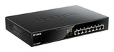 D-Link DGS-1008MP netværksswitch Ikke administreret Gigabit Ethernet (10/100/1000) Strøm over Ethernet (PoE) 1U Sort