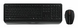 CHERRY JD-7000DE-2 tastatur Mus inkluderet Hjemme/kontor RF trådløst QWERTZ Tysk Sort