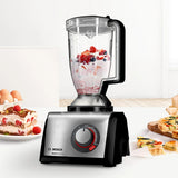 Bosch MC812M865 foodprocessor 1250 W 3,9 L Sort, Rustfrit stål