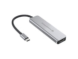 Conceptronic DONN02G dockingstation USB 3.2 Gen 1 (3.1 Gen 1) Type-C Aluminium