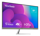 Viewsonic VX3276-4K-MHD-2 computerskærm 81,3 cm (32") 3840 x 2160 pixel 4K Ultra HD LCD Sort, Sølv