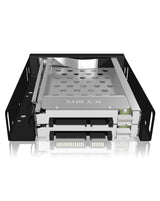 ICY BOX IB-2227StS 8,89 cm (3.5") Opbevaring drev bakke Sort