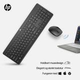 HP 230 Wireless Mouse and Keyboard Combo tastatur Mus inkluderet Kontor RF trådløst Sort