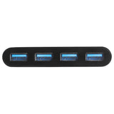 StarTech.com HB30C4AB interface hub USB 3.2 Gen 1 (3.1 Gen 1) Type-C 5000 Mbit/s Sort