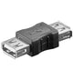 Microconnect USBAFAF kabel kønsskifter USB A Sort