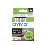 DYMO D1 Standard - Black on White - 19mm etiketbånd Sort på hvid