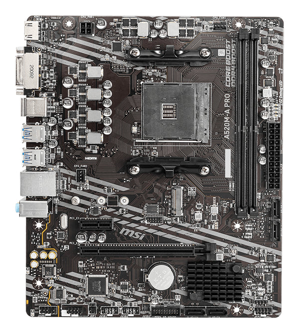 MSI A520M-A PRO bundkort AMD A520 Stik AM4 micro ATX