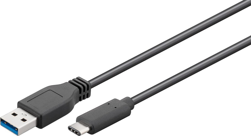 Microconnect USB3.1CA1 USB-kabel USB 3.2 Gen 1 (3.1 Gen 1) 1 m USB A USB C Sort