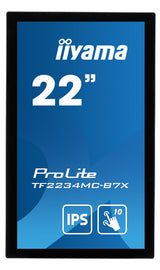 iiyama ProLite TF2234MC-B7X computerskærm 54,6 cm (21.5") 1920 x 1080 pixel Fuld HD LED Berøringsskærm Multibruger Sort
