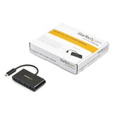 StarTech.com HB30C4AB interface hub USB 3.2 Gen 1 (3.1 Gen 1) Type-C 5000 Mbit/s Sort