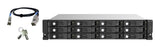 QNAP TL-R1220Sep-RP HDD/SSD kabinet Sort, Grå 2.5/3.5"