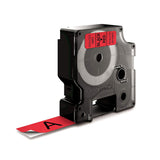 DYMO D1 Standard - Black on Red - 19mm etiketbånd Sort på rød