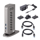 StarTech.com DK30A2DHUUE dockingstation Ledningsført USB 3.2 Gen 1 (3.1 Gen 1) Type-B Sort, Grå