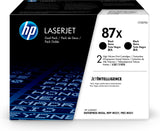 HP 87X 2-pack High Yield Black Original LaserJet Toner Cartridges tonerpatron