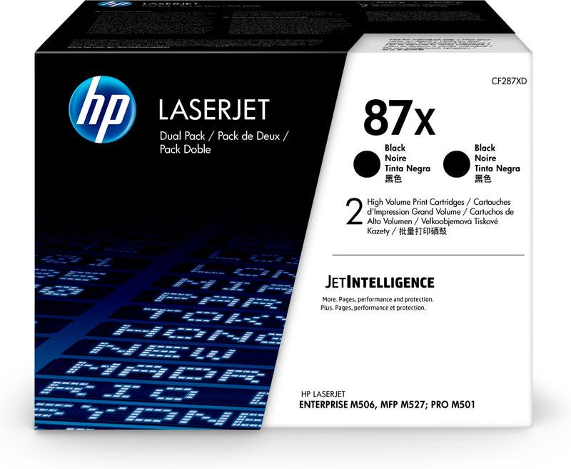 HP 87X 2-pack High Yield Black Original LaserJet Toner Cartridges tonerpatron