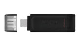 Kingston Technology DataTraveler 70 USB-nøgle USB Type-C 3.2 Gen 1 (3.1 Gen 1) Sort