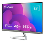 Viewsonic VX3276-4K-MHD-2 computerskærm 81,3 cm (32") 3840 x 2160 pixel 4K Ultra HD LCD Sort, Sølv