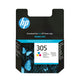 HP 305 Tri-color Original Ink Cartridge blækpatron 1 stk Standard udbytte Blå, Magenta, Gul