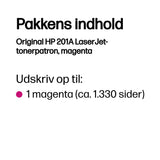 HP 201A Magenta Original LaserJet Toner Cartridge tonerpatron 1 stk