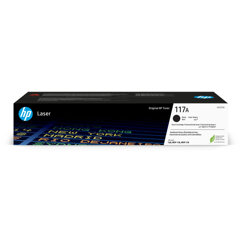 HP 117A Black Original Laser Toner Cartridge tonerpatron 1 stk