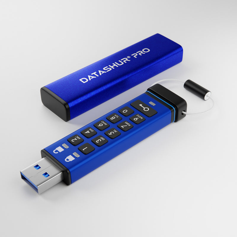 iStorage datAshur Pro USB-nøgle 64 GB USB Type-A 3.2 Gen 1 (3.1 Gen 1) Blå