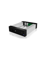 ICY BOX Carrier IB-129SSK-B HDD kabinet Aluminium, Sort 2.5/3.5"