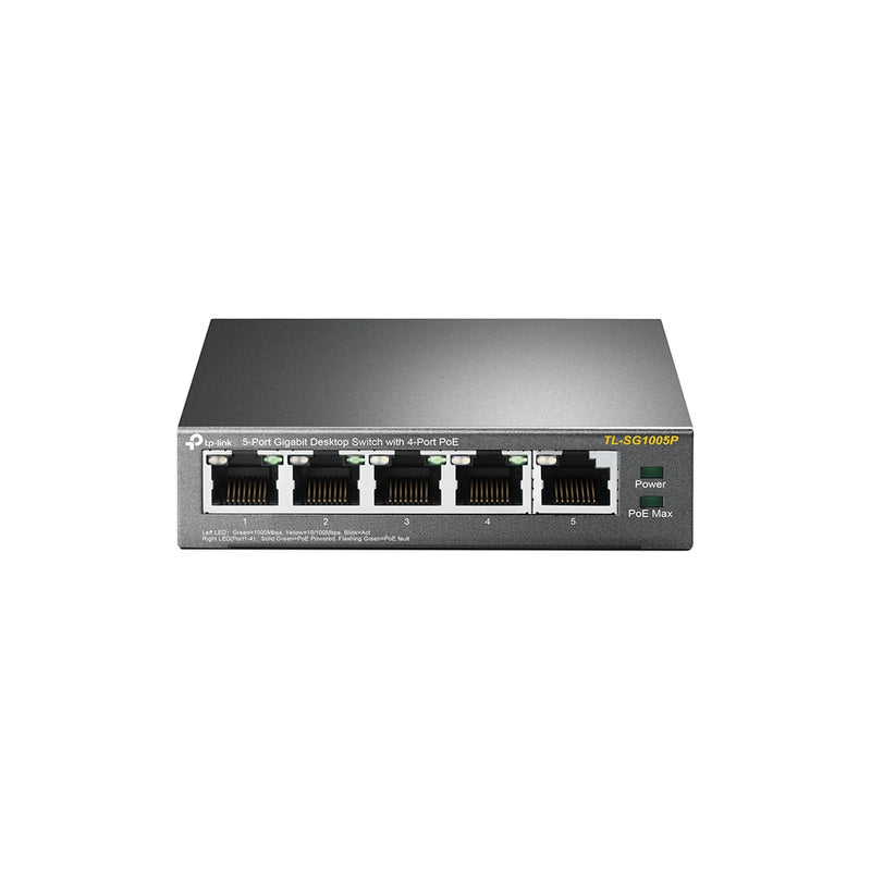 TP-Link TL-SG1005P Ikke administreret Gigabit Ethernet (10/100/1000) Strøm over Ethernet (PoE) Sort