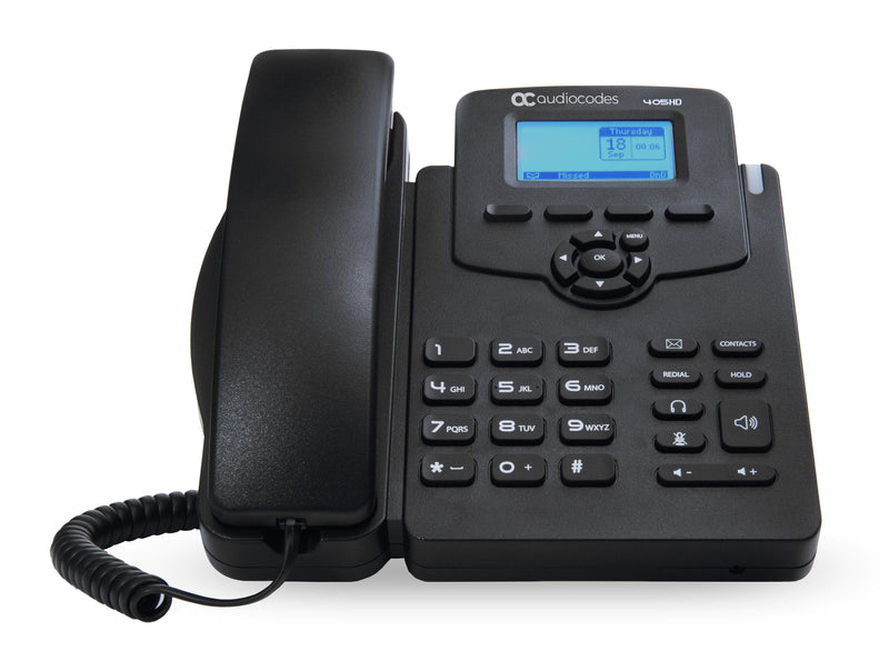 AudioCodes 405HD IP-telefon Sort 2 Linier LCD