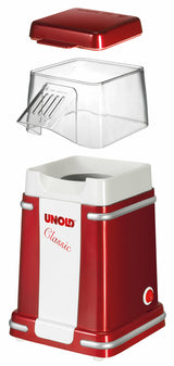 Unold Classic popcornmaskine Rød, Sølv, Hvid 900 W