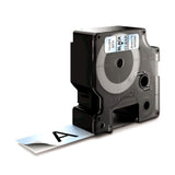 DYMO D1 Standard - Black on Transparent - 24mm etiketbånd Sort på transparant