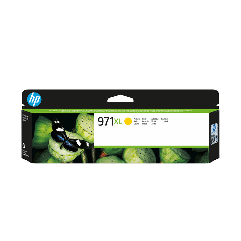 HP 971XL High Yield Yellow Original Ink Cartridge blækpatron 1 stk Højt (XL) udbytte