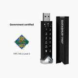 iStorage datAshur PRO2 USB-nøgle 512 GB USB Type-A 3.2 Gen 1 (3.1 Gen 1) Sort