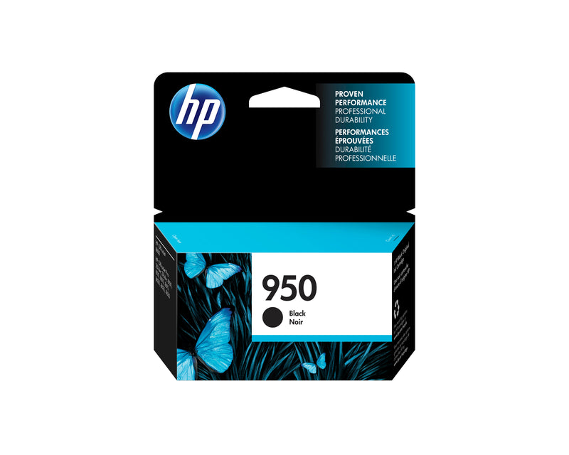 HP 950 Black Original Ink Cartridge blækpatron 1 stk Standard udbytte