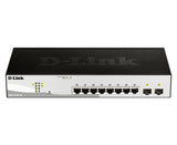 D-Link DGS-1210-10 netværksswitch Administreret L2 Gigabit Ethernet (10/100/1000) 1U Sort, Grå