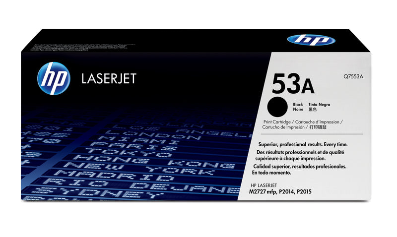 HP 53A Black Original LaserJet Toner Cartridge tonerpatron 1 stk