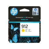 HP 912 Yellow Original Ink Cartridge blækpatron 1 stk Standard udbytte