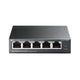 TP-Link TL-SF1005P Ikke administreret Fast Ethernet (10/100) Strøm over Ethernet (PoE) Sort