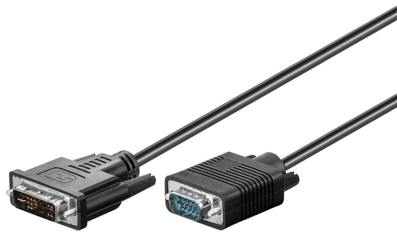 Microconnect 50989 videokabel adapter 1 m DVI-I Sort