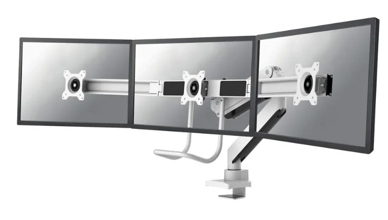 Neomounts NM-D775DX3WHITE skærmbeslag og -stativer 68,6 cm (27") Skrivebord Hvid