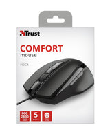 Trust Voca mus Kontor Højre hånd USB Type-A Optisk 2400 dpi